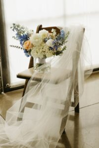 Bride bouquet detail photo at The Paseo venue