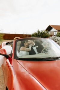 Bride and groom portraits at The Paseo wedding venue during golden hour