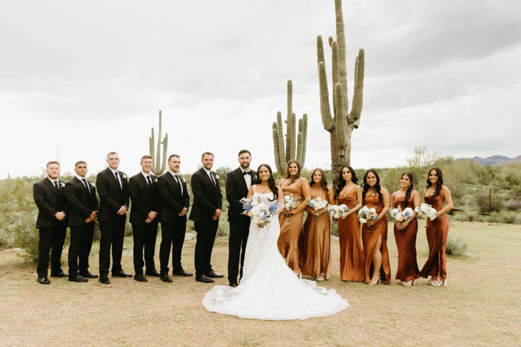 Bridal party photos at The Paseo wedding