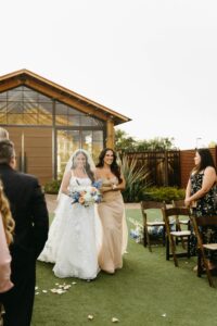 Wedding ceremony setup at The Paseo desert wedding venue