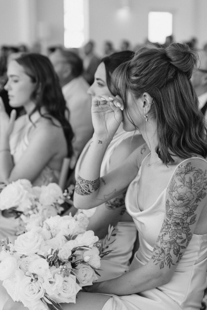 Indoor wedding ceremony at Desert View Wedding Venue
