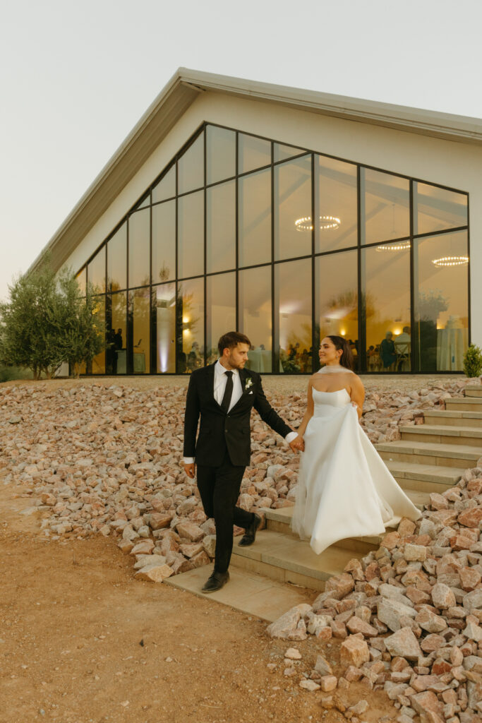 Sunset portraits at Desert View Wedding Venue