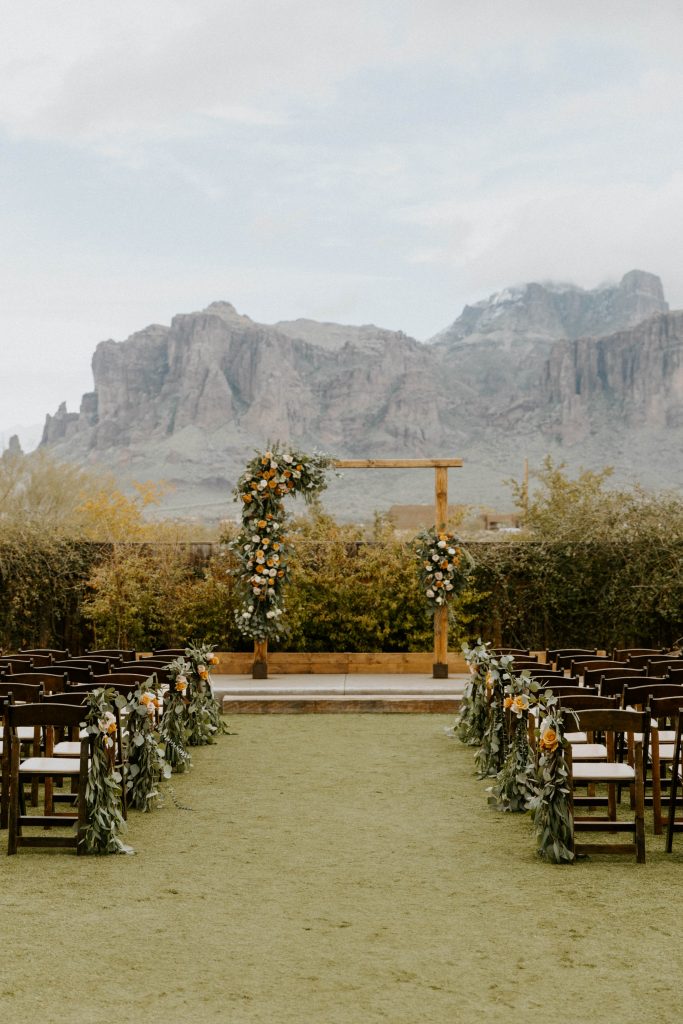 desert wedding details