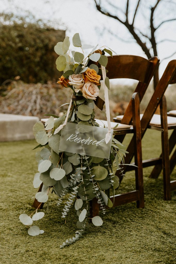 desert wedding details