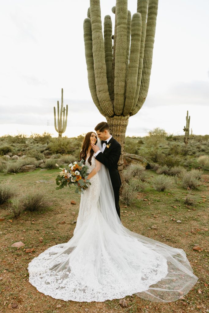 desert wedding at the paseo