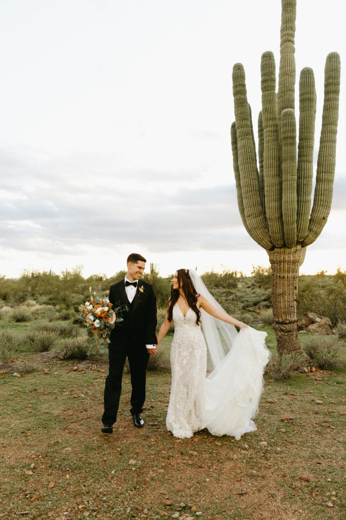 desert wedding at the paseo