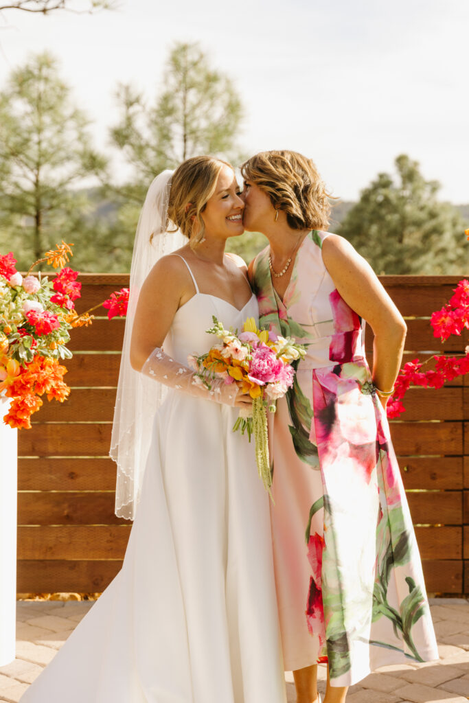 Arizona forest wedding ceremony at Cabins on Strawberry Hill