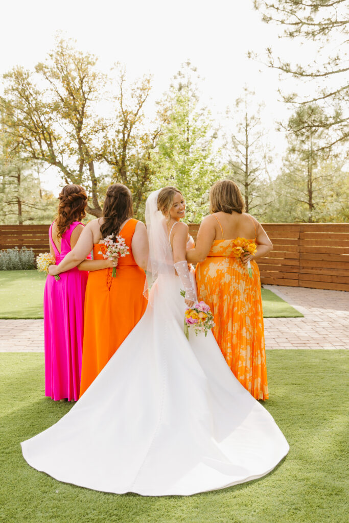 colorful bridesmaids dresses