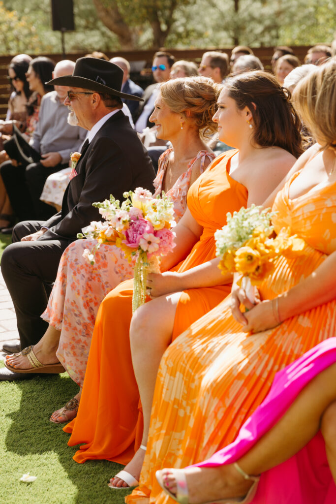 Arizona forest wedding ceremony at Cabins on Strawberry Hill