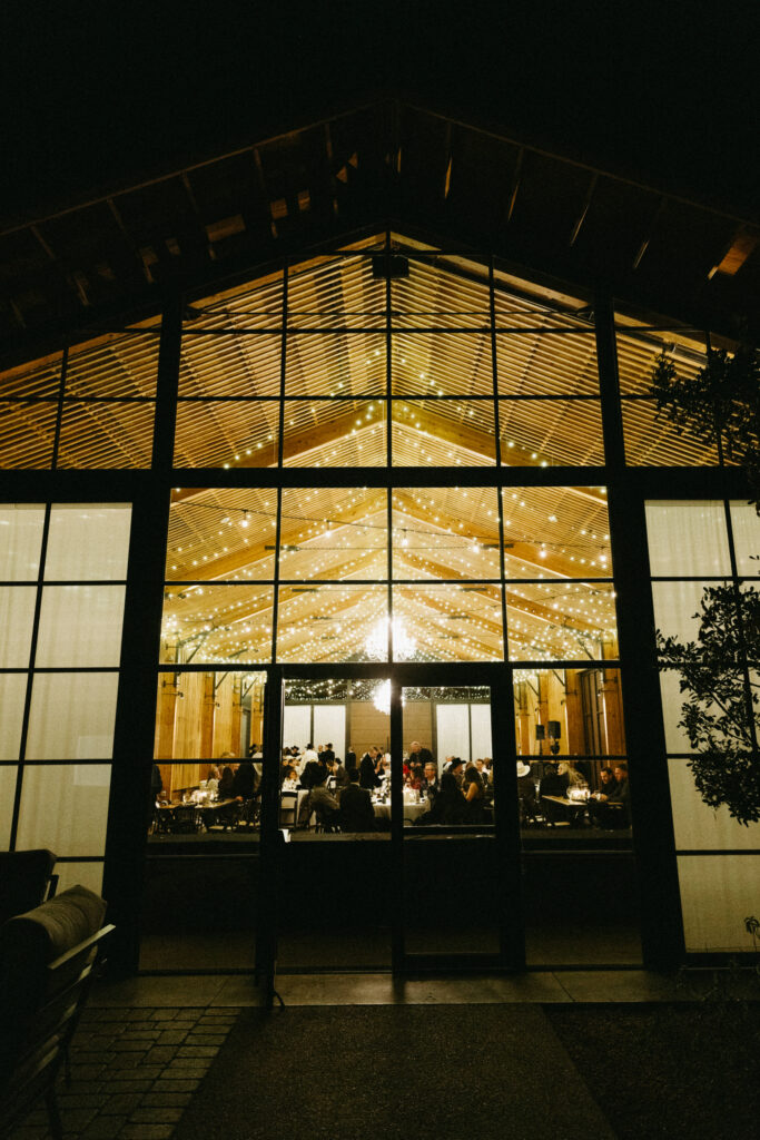 the paseo wedding venue lit reception