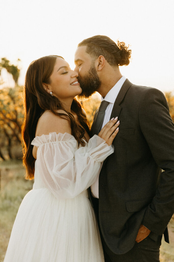 Golden hour portraits at JTH Tucson Elopement