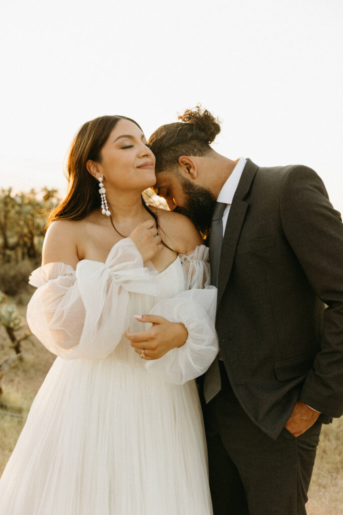 Golden hour portraits at JTH Tucson Elopement