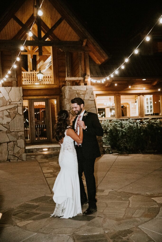Payson Elopement reception under the stars