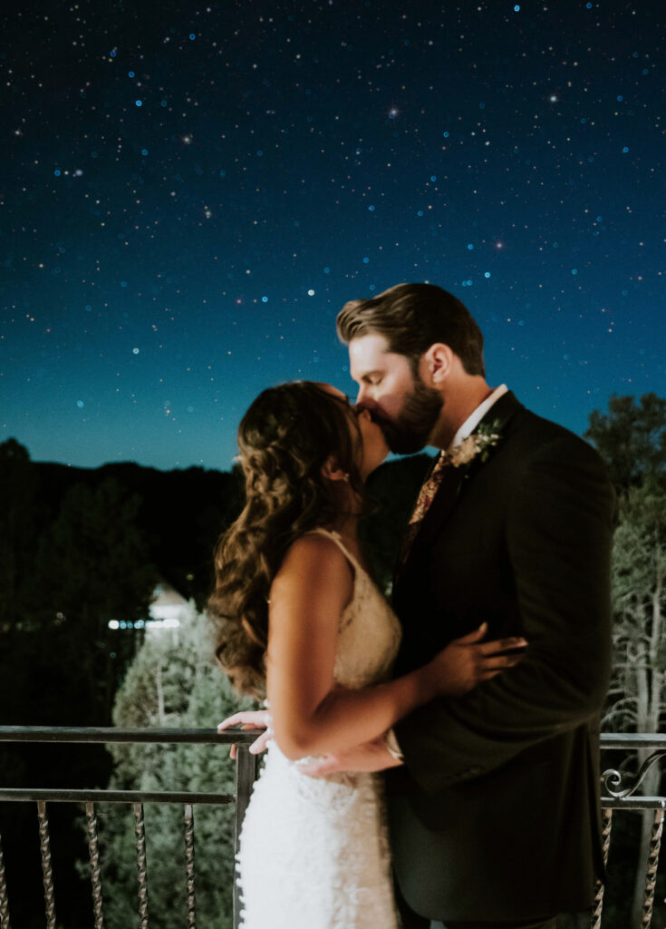 Payson Elopement reception under the stars