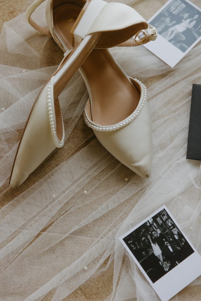 wedding details flatlay