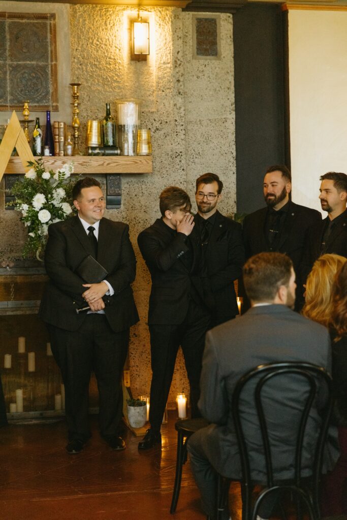 The Little Daisy wedding ceremony
