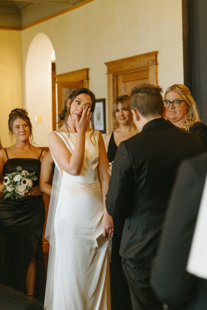 The Little Daisy wedding ceremony