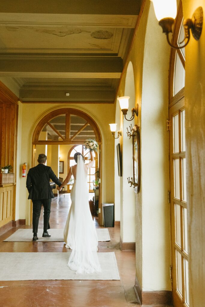 Bride and groom at The Little Daisy wedding venue