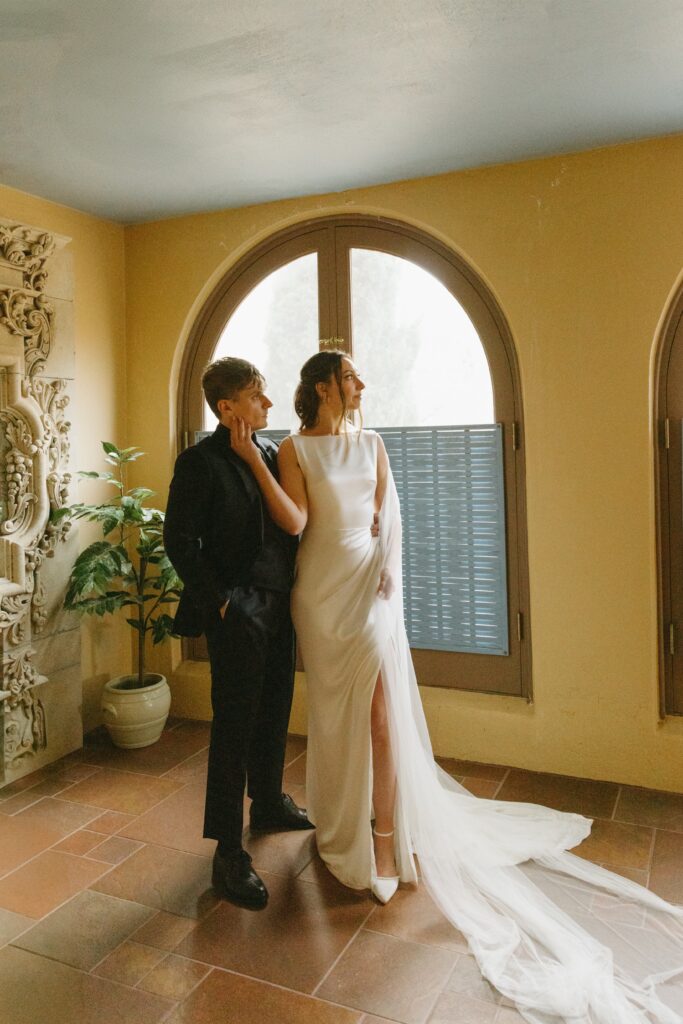 Bride and groom at The Little Daisy wedding venue