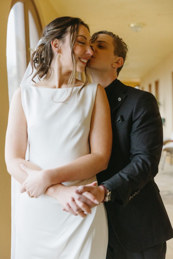 Bride and groom at The Little Daisy wedding venue