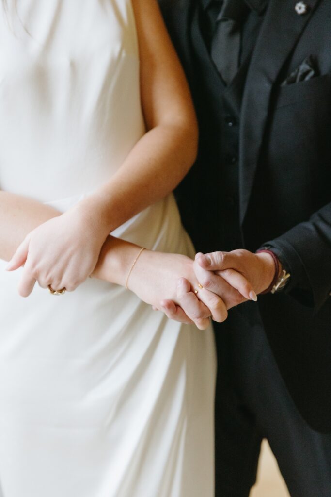 Bride and groom at The Little Daisy wedding venue