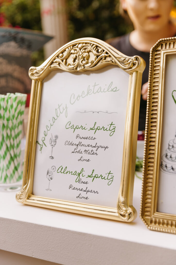 garden wedding decor