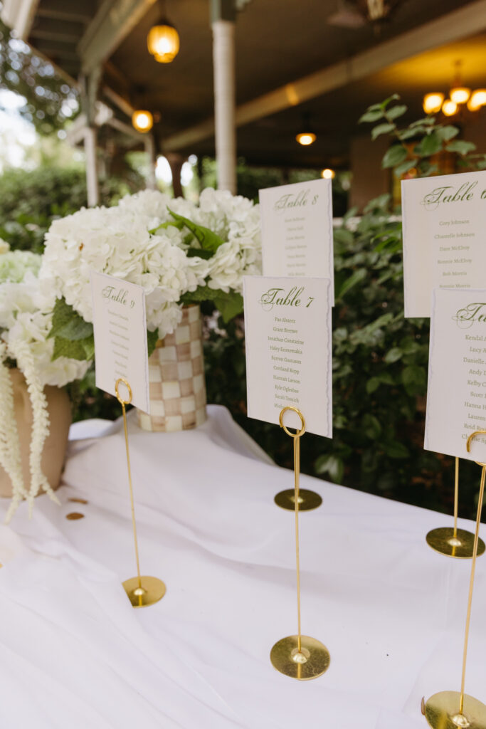 garden wedding decor